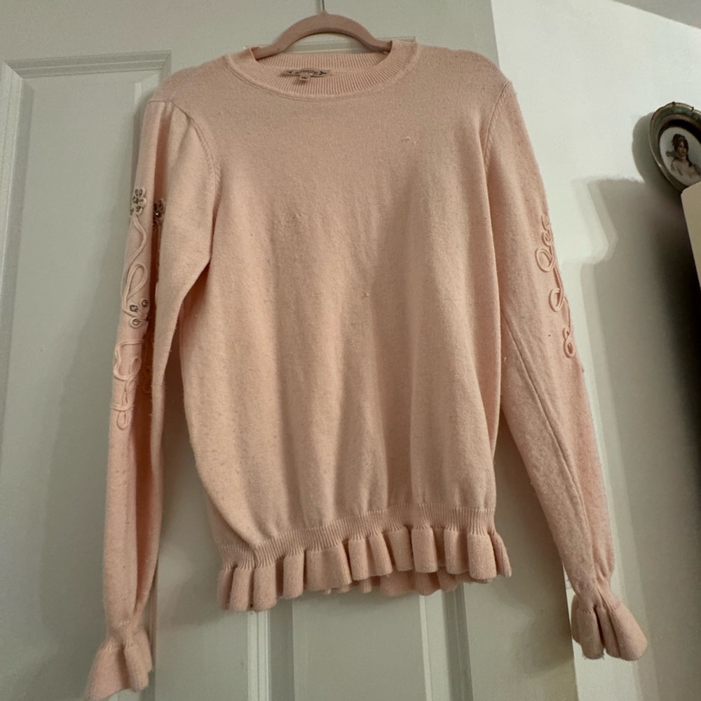 Chicwish Pink Ruffle Sweater